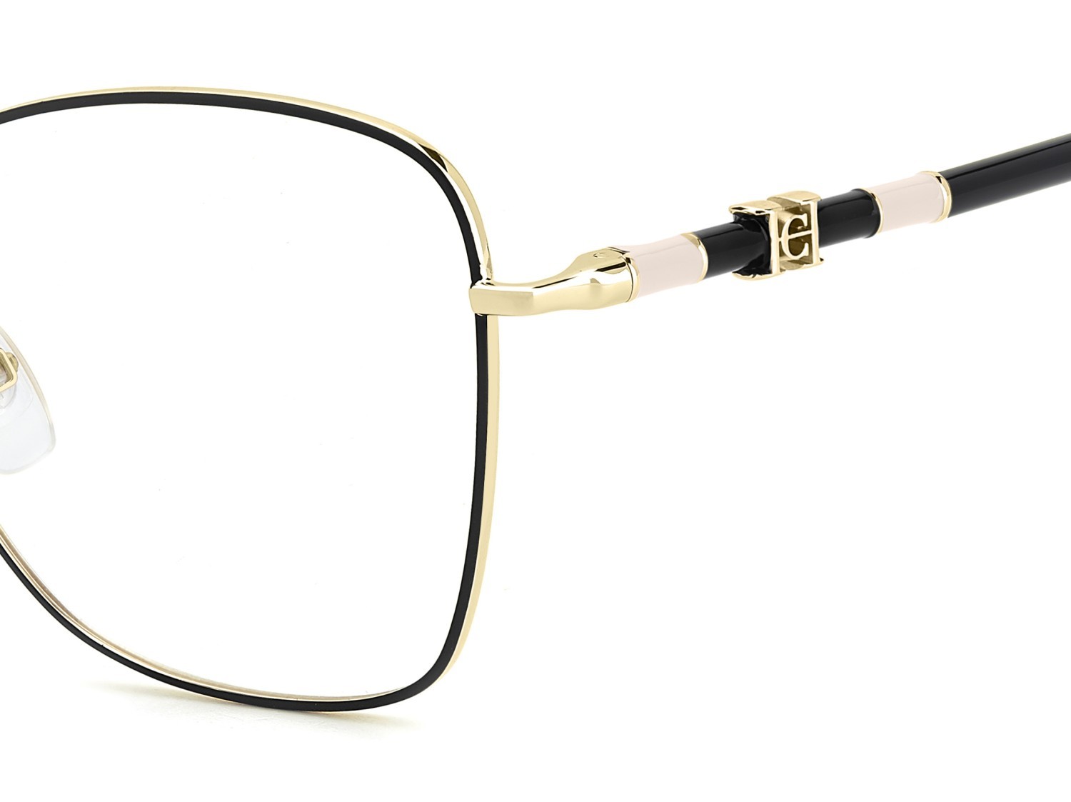 Occhiali da vista Carolina Herrera Her 0305 109566 2M2 colore black gold forma farfalla 