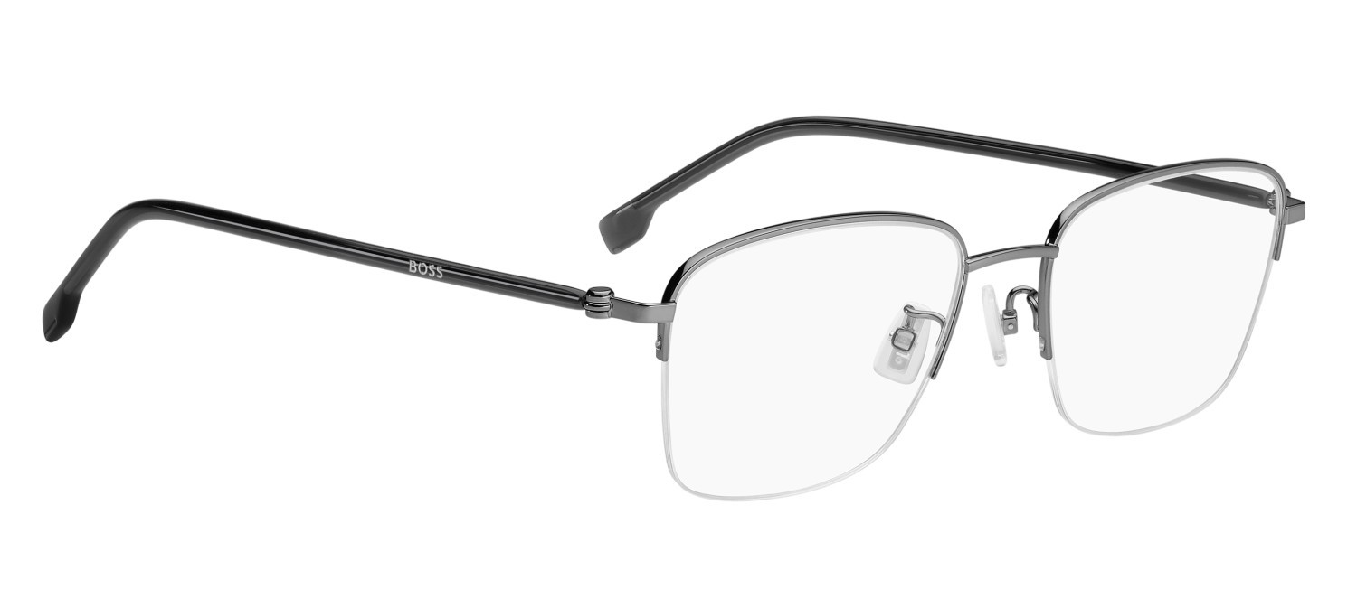 Eyeglasses Hugo Boss 1800/F 109572 PTA color dark ruthenium grey shape rectangle 