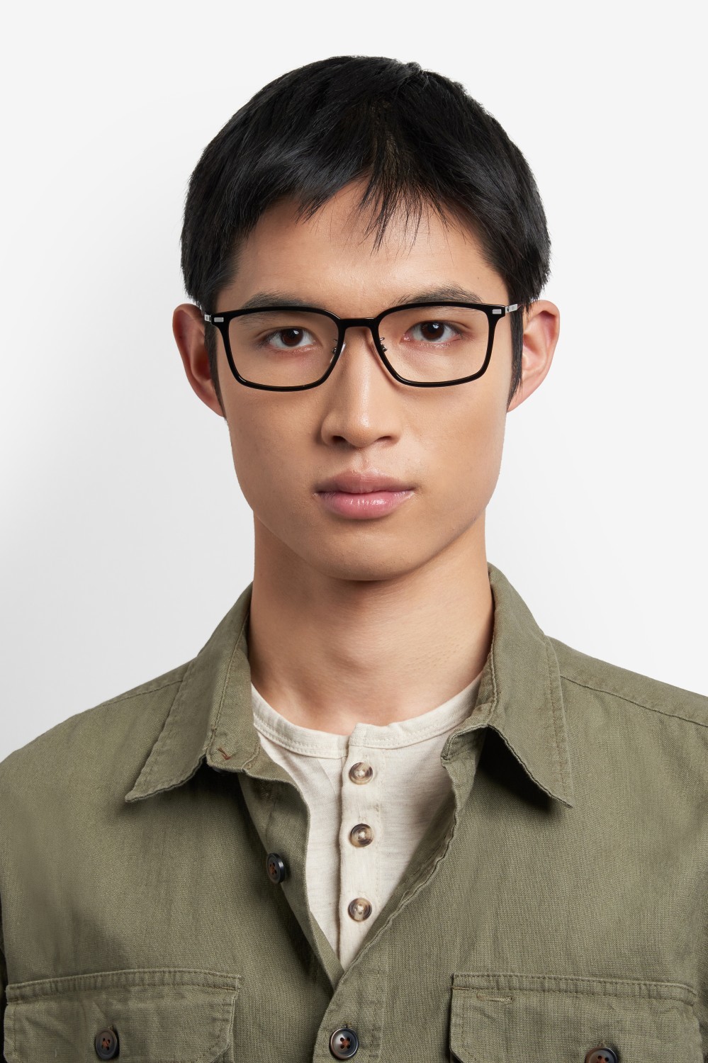 Eyeglasses Hugo Boss 1796/F 109573 284 color black ruthenium shape rectangle 