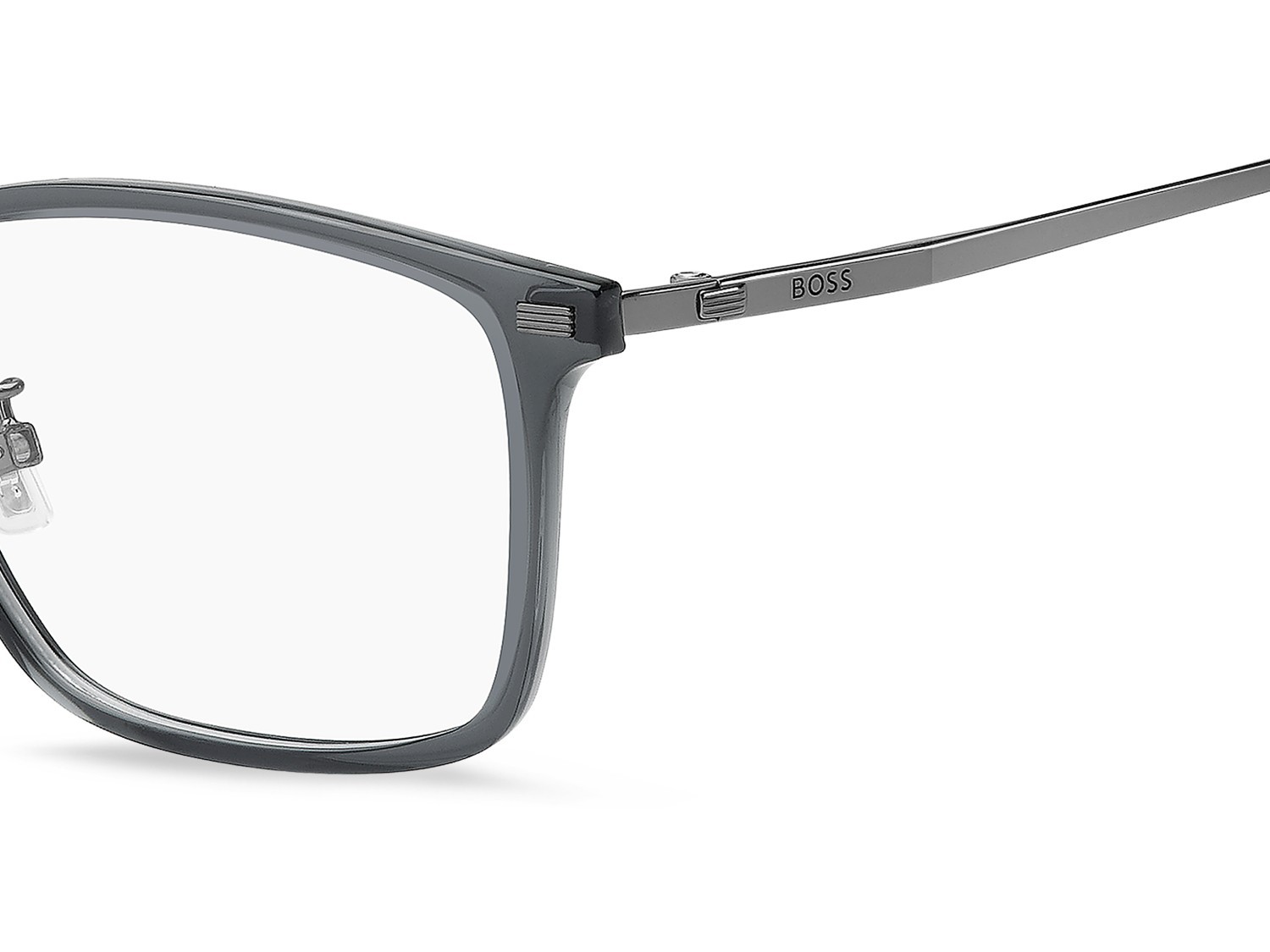 Eyeglasses Hugo Boss 1796/F 109573 HEK color grey dark ruthenium shape rectangle 