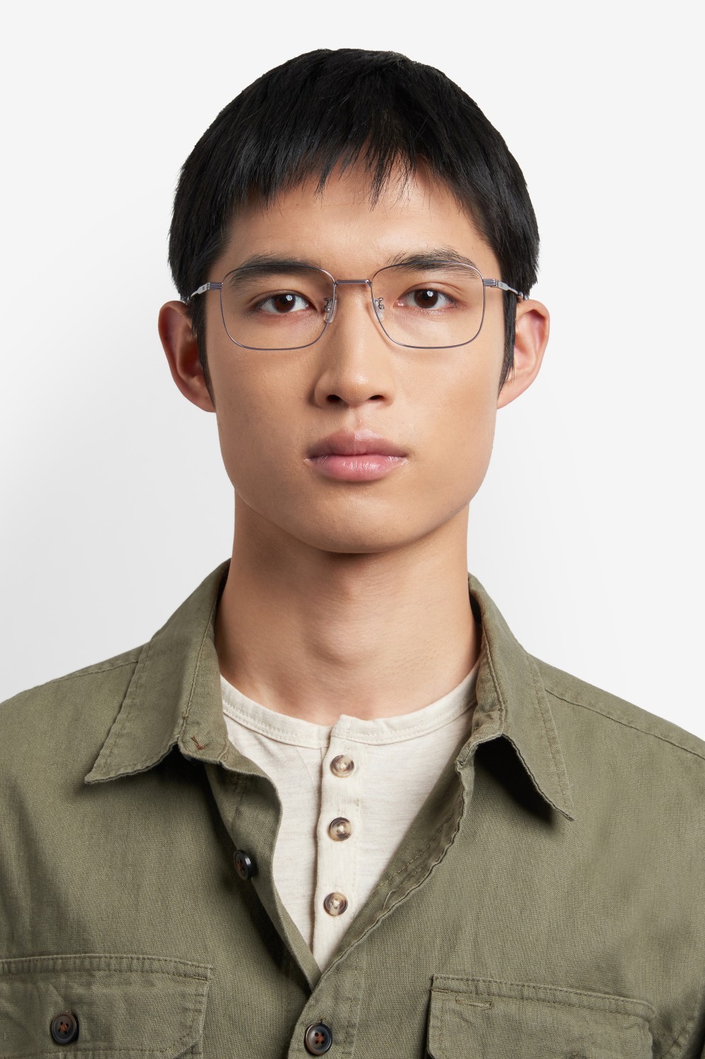 Occhiali da vista Hugo Boss 1798/F 109575 R80 colore matte dark ruthenium forma rettangolare 