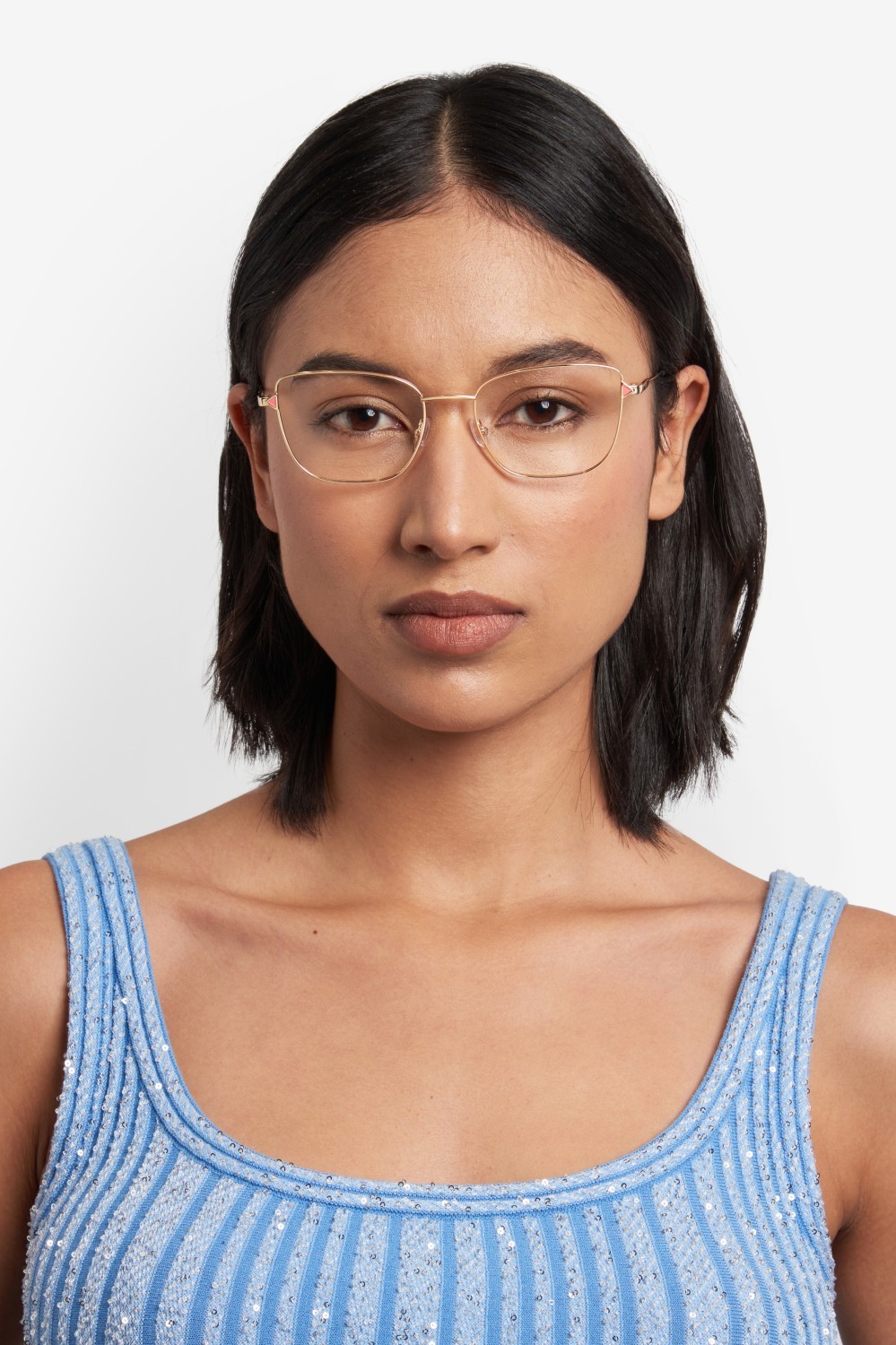 Occhiali da vista Missoni Mis 0241 109580 000 colore rose gold forma rettangolare 