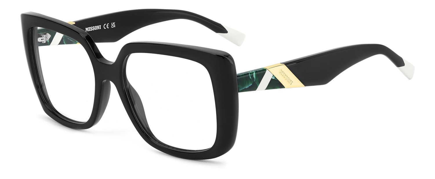 Eyeglasses Missoni Mis 0223 109581 807 color black shape square 