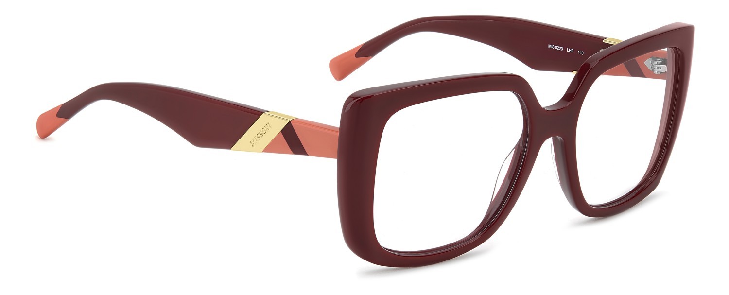 Occhiali da vista Missoni Mis 0223 109581 LHF colore burgundy forma quadrato 