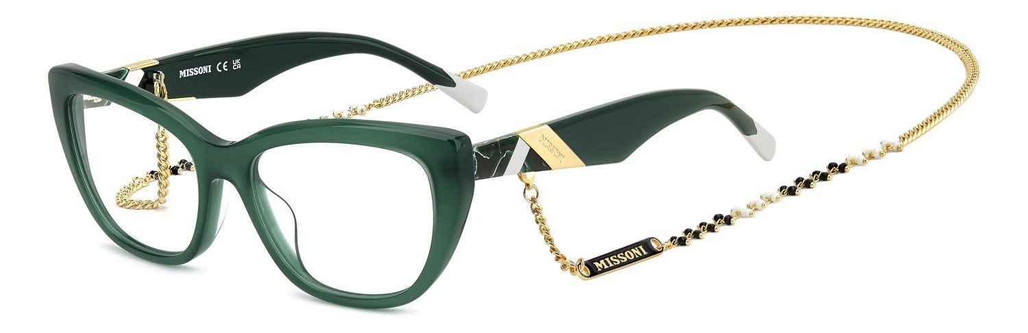 Occhiali da vista Missoni Mis 0224/G 109582 1ED colore green forma rettangolare 