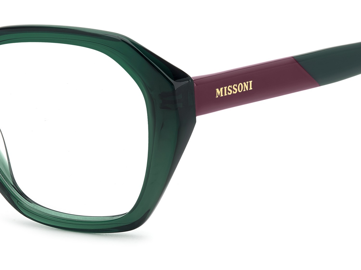 Occhiali da vista Missoni Mis 0226 109583 1ED colore green forma farfalla 