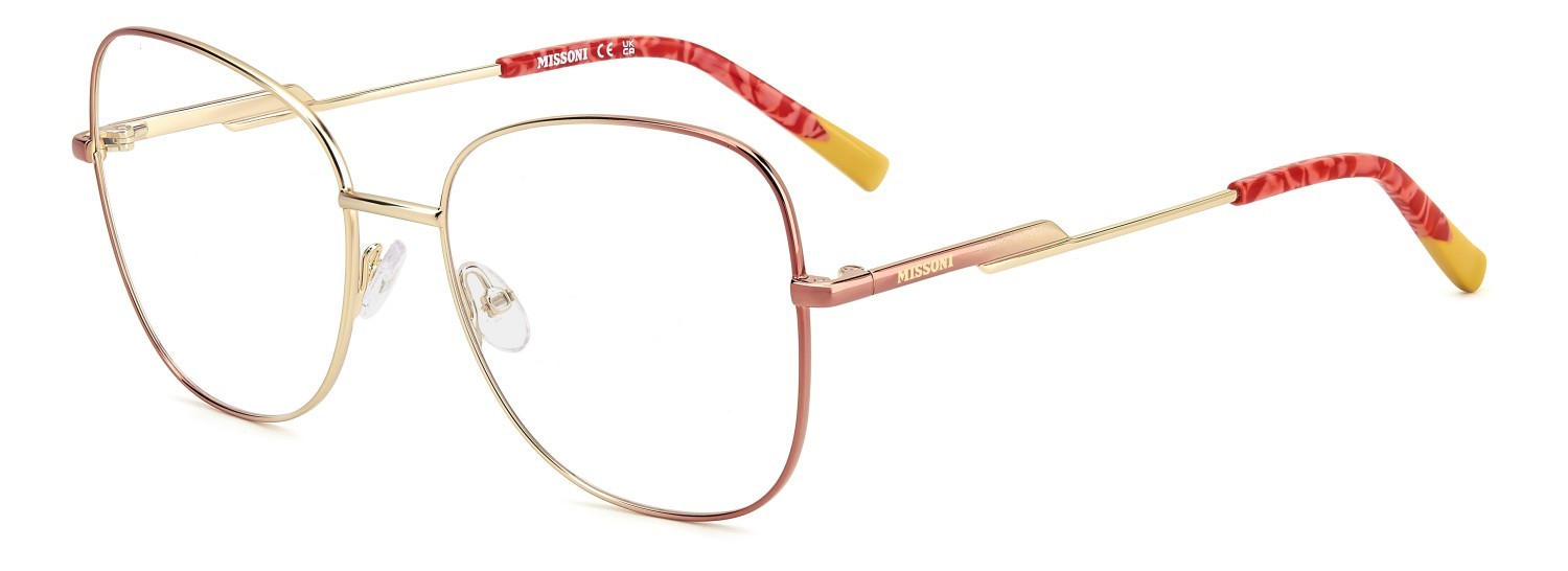 Occhiali da vista Missoni Mis 0227 109584 EYR colore gold pink forma farfalla 