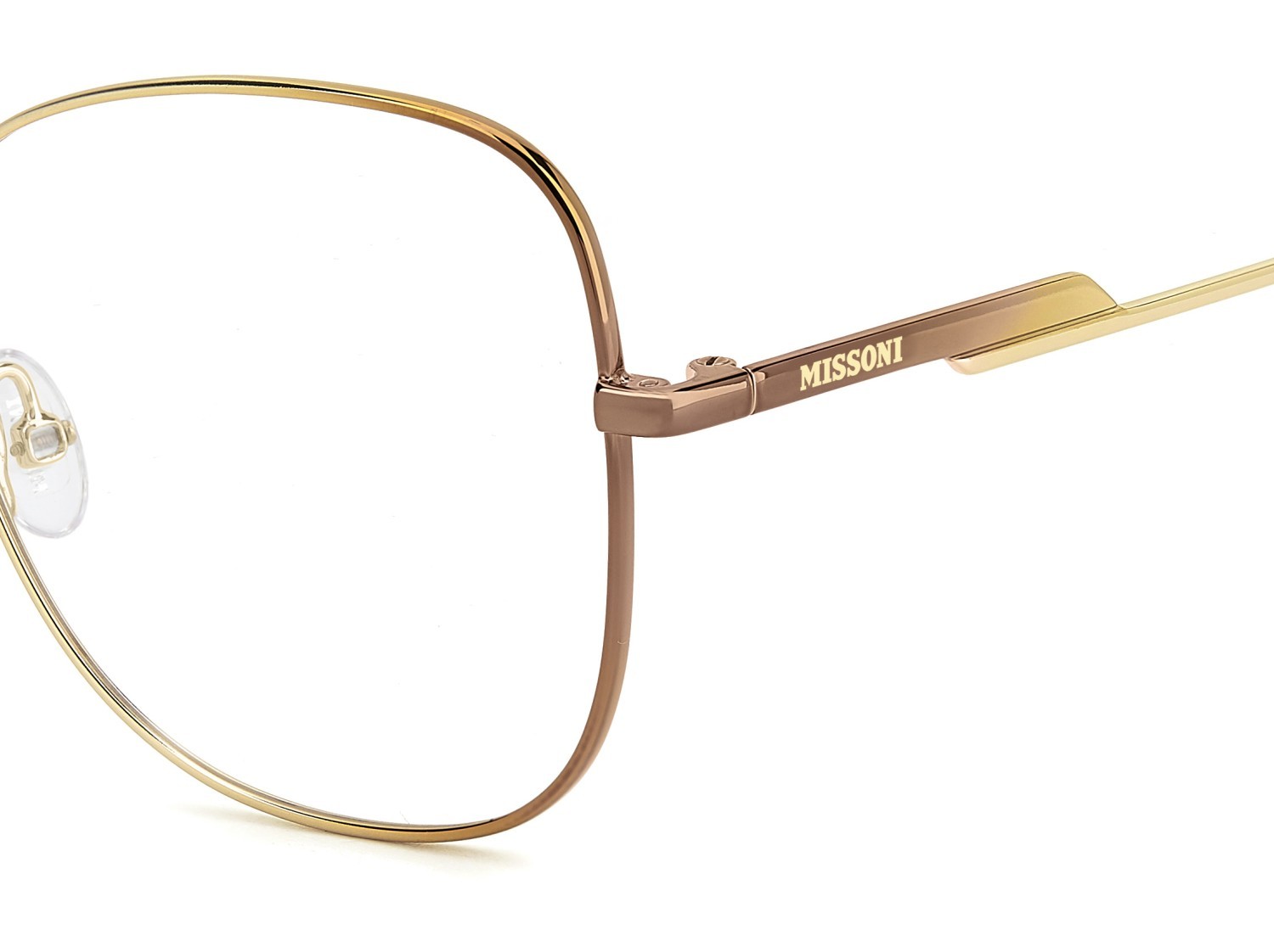 Occhiali da vista Missoni Mis 0227 109584 JU2 colore gold bronze forma farfalla 