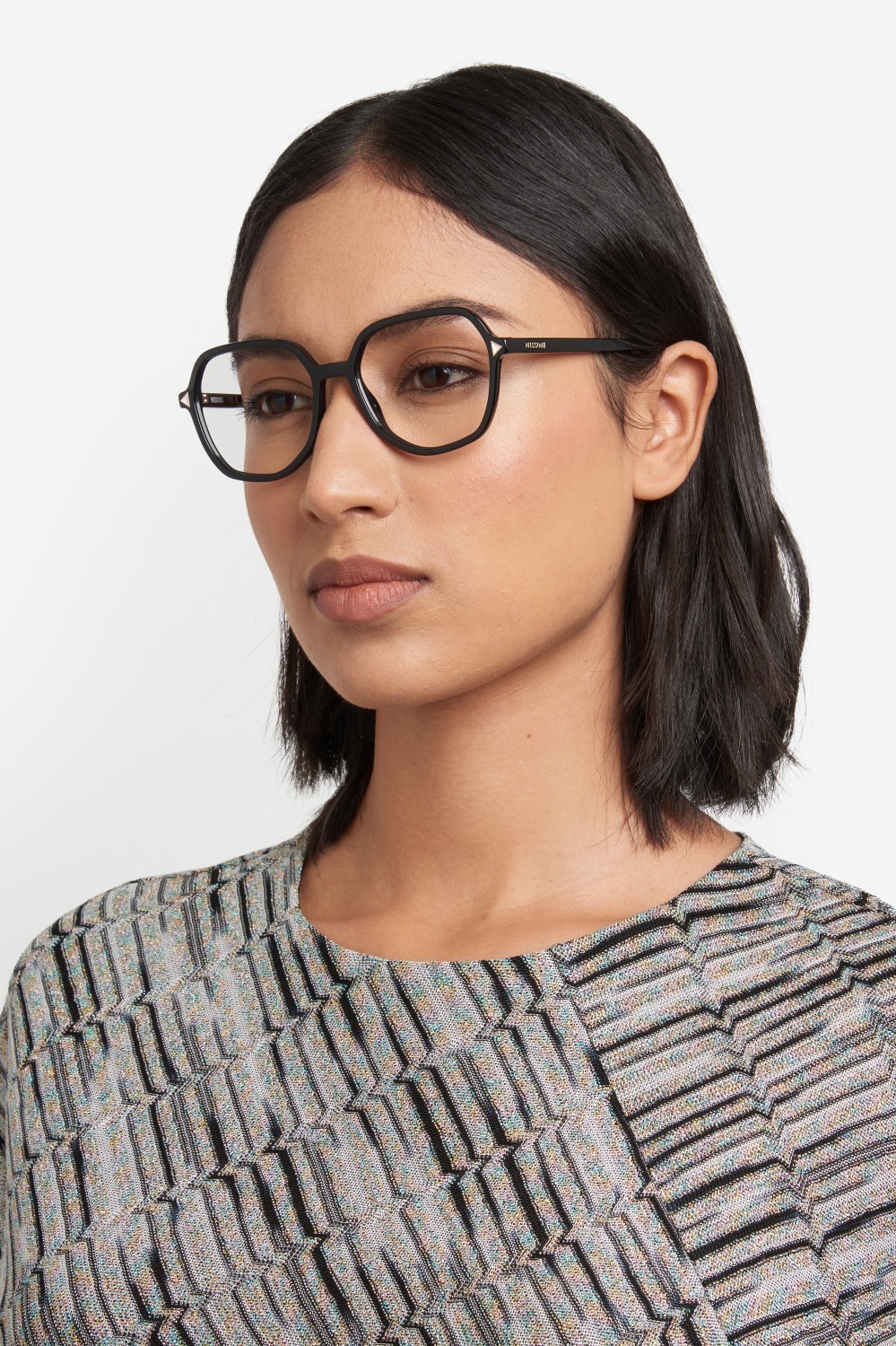 Occhiali da vista Missoni Mis 0240 109585 807 colore black forma quadrato 