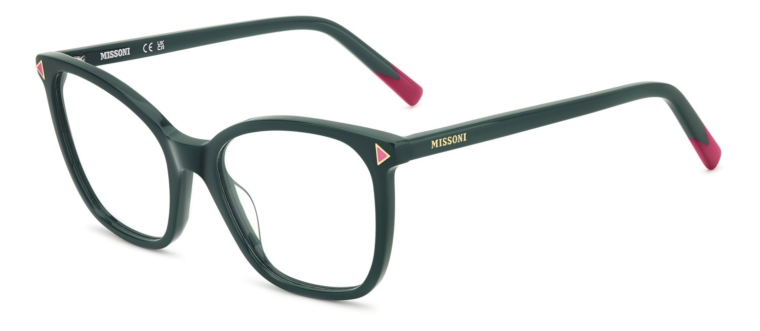 Occhiali da vista Missoni Mis 0239 109587 1ED colore green forma rettangolare 