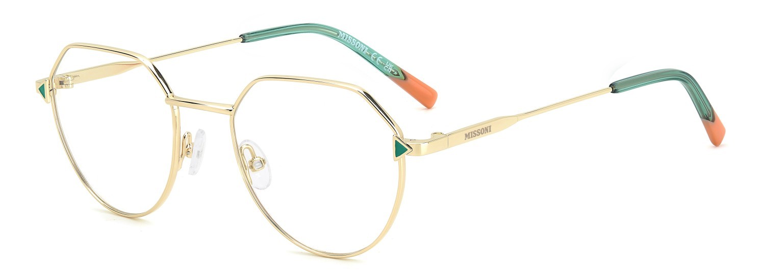 Occhiali da vista Missoni Mis 0242 109588 000 colore rose gold forma rotondo 