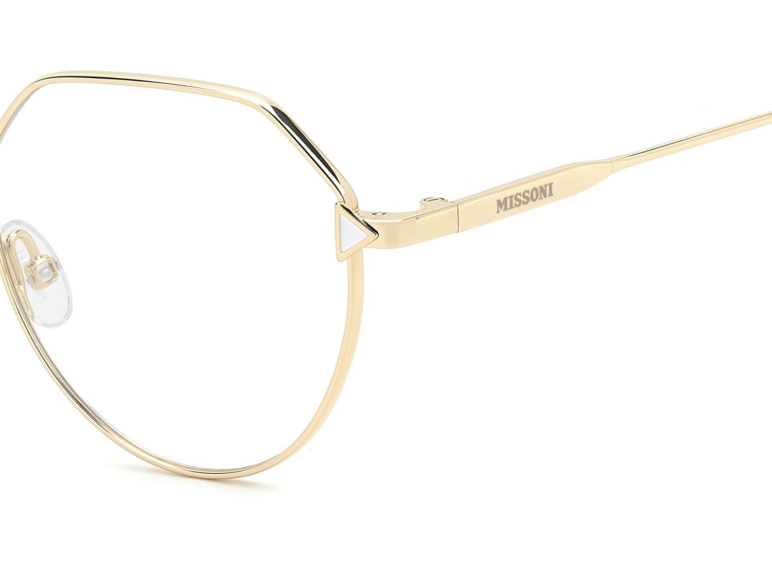 Occhiali da vista Missoni Mis 0242 109588 J5G colore gold forma rotondo 