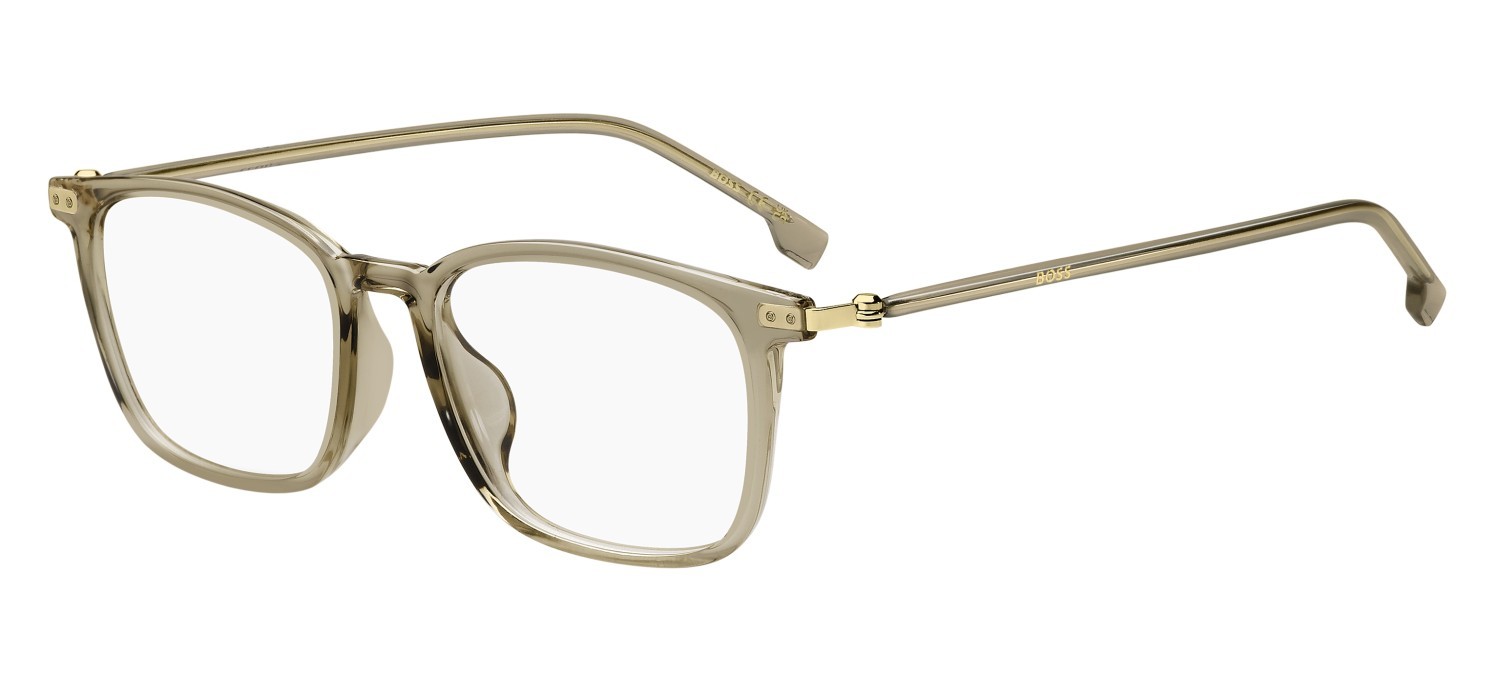 Occhiali da vista Hugo Boss 1801/F 109625 84A colore beige gold forma rettangolare 