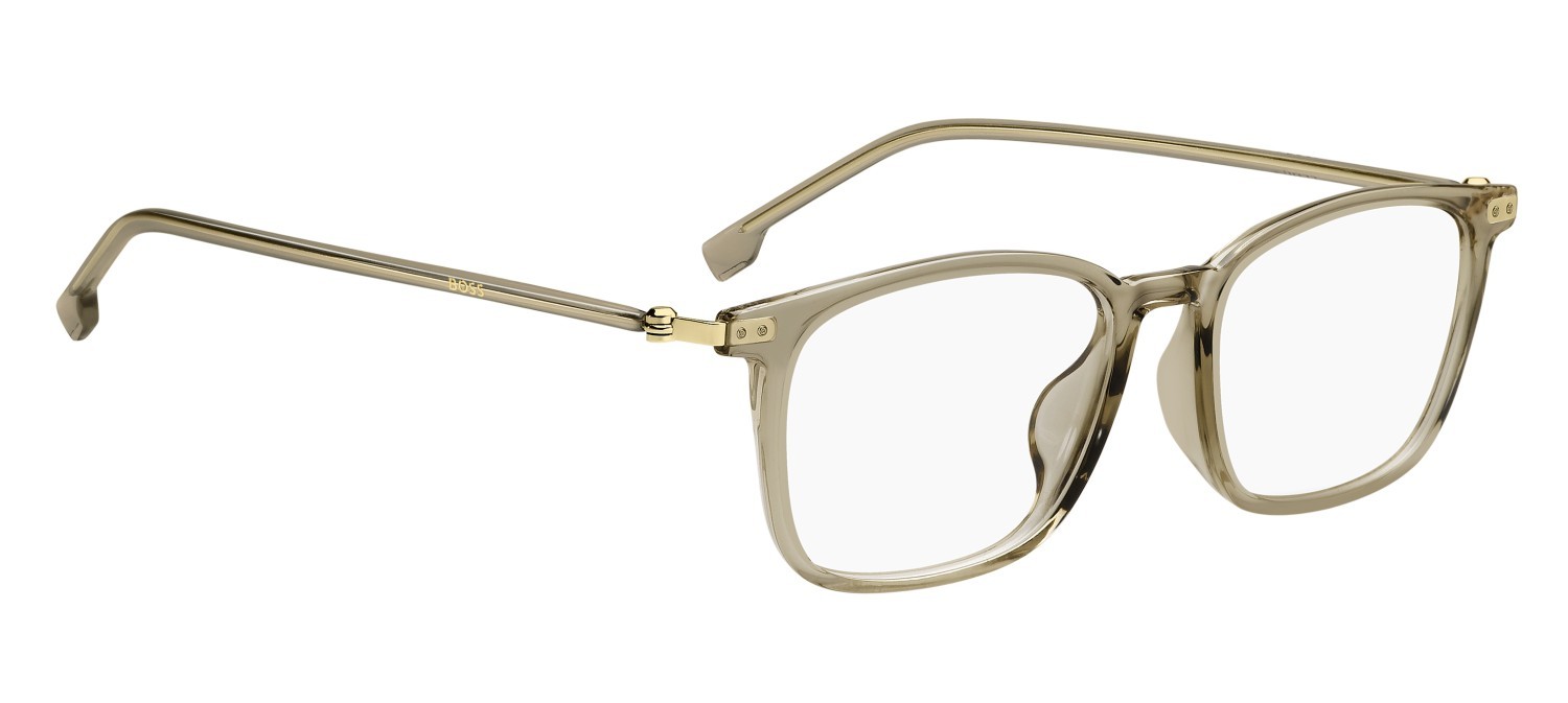 Occhiali da vista Hugo Boss 1801/F 109625 84A colore beige gold forma rettangolare 
