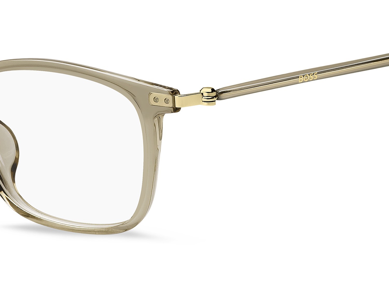 Occhiali da vista Hugo Boss 1801/F 109625 84A colore beige gold forma rettangolare 