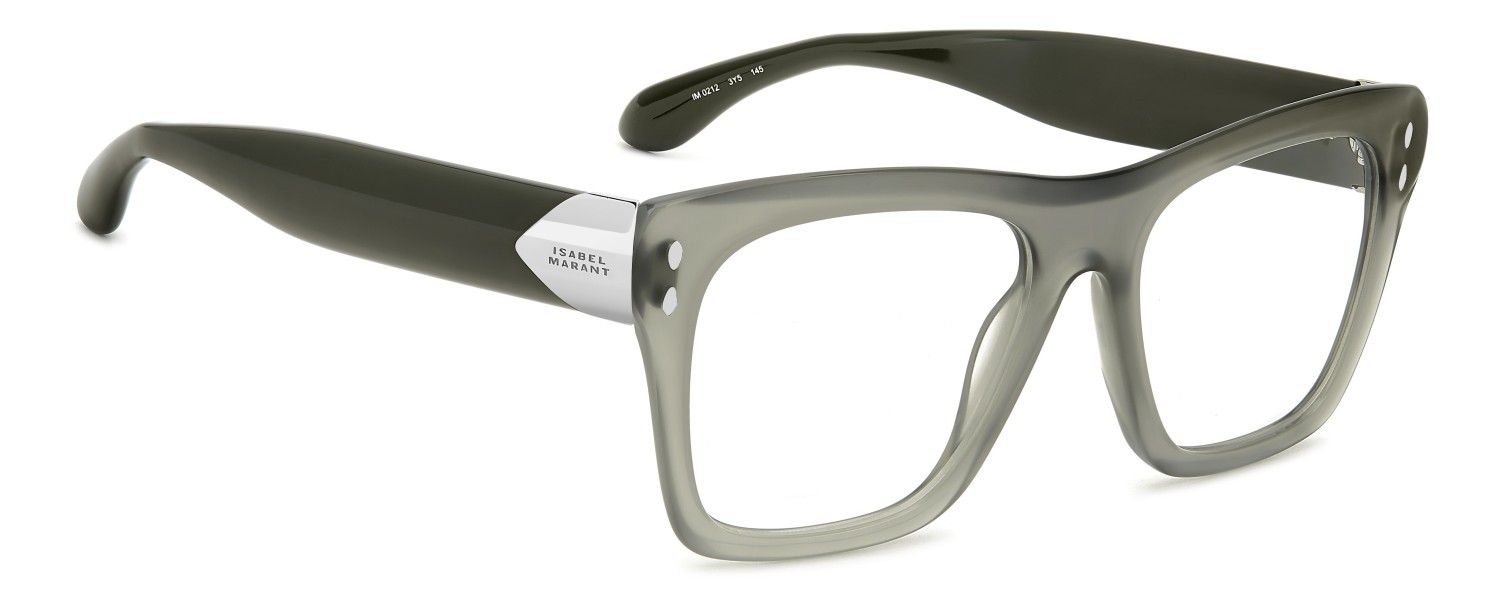 Occhiali da vista Isabel Marant Im 0212 109629 3Y5 colore khaki forma rettangolare 