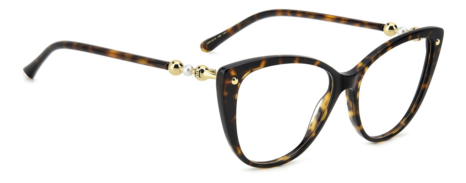Occhiali da vista Carolina Herrera Her 0319 109630 086 colore havana forma cat eye 