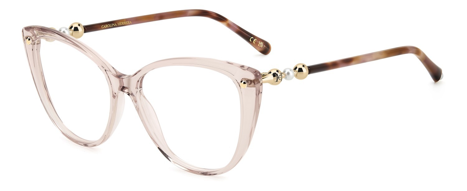 Occhiali da vista Carolina Herrera Her 0319 109630 35J colore pink forma cat eye 
