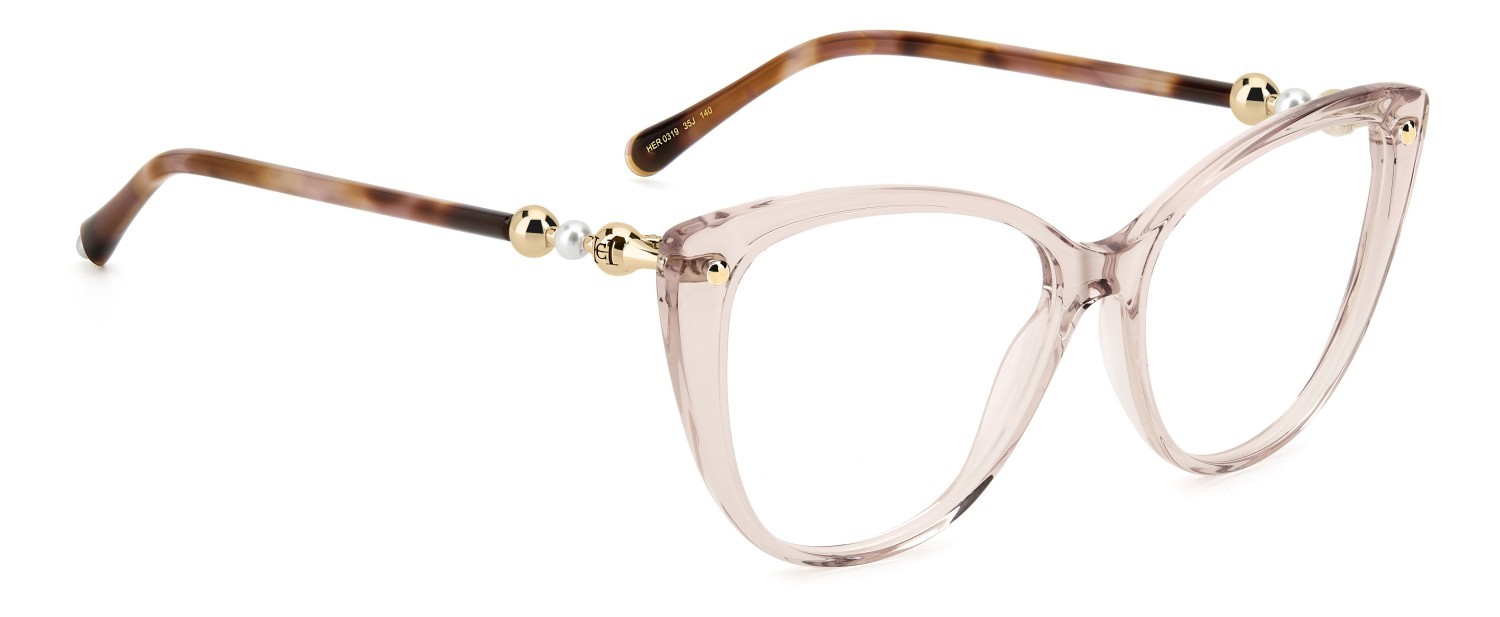 Occhiali da vista Carolina Herrera Her 0319 109630 35J colore pink forma cat eye 
