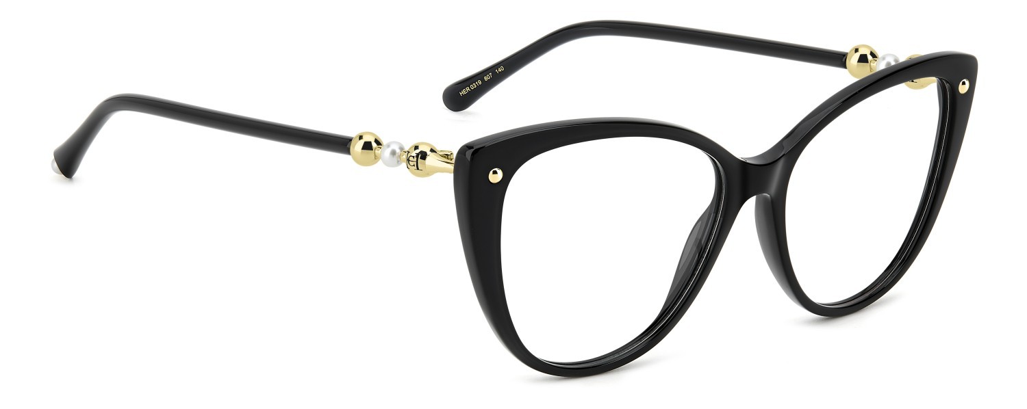 Occhiali da vista Carolina Herrera Her 0319 109630 807 colore black forma cat eye 