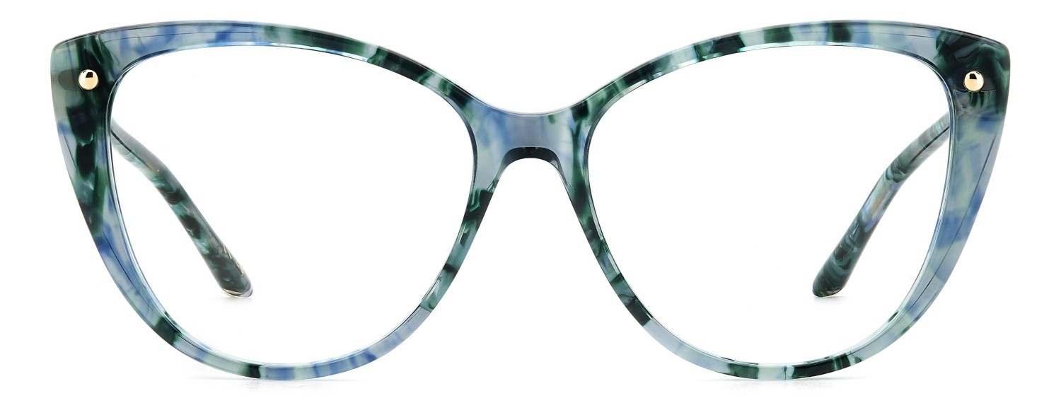 Occhiali da vista Carolina Herrera Her 0319 109630 XGW colore green havana forma cat eye 