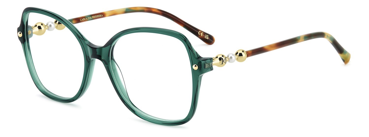 Occhiali da vista Carolina Herrera Her 0320 109631 1ED colore green forma quadrato 