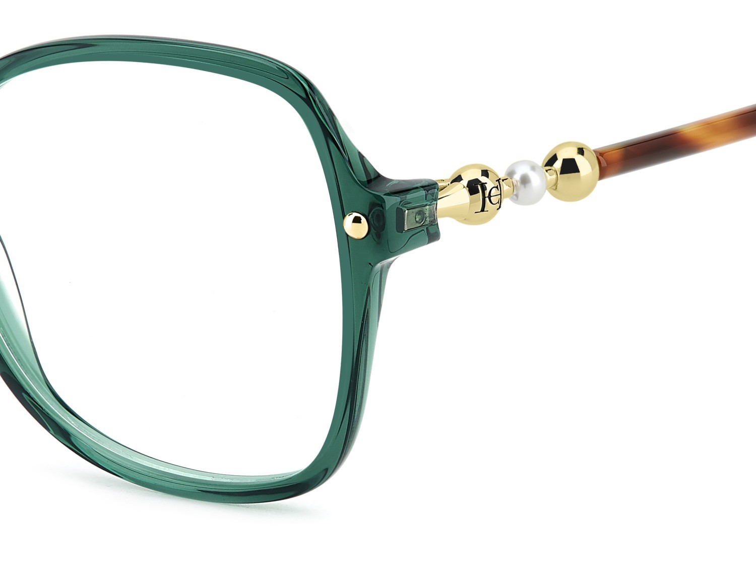 Occhiali da vista Carolina Herrera Her 0320 109631 1ED colore green forma quadrato 