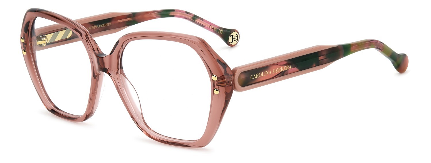 Occhiali da vista Carolina Herrera Her 0315 109632 35J colore pink forma farfalla 