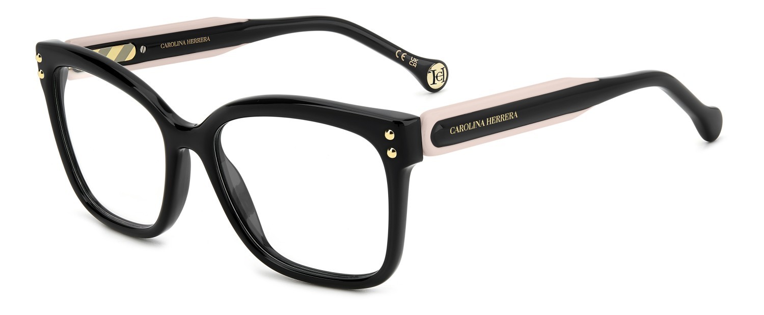 Occhiali da vista Carolina Herrera Her 0316 109633 3H2 colore black pink forma rettangolare 