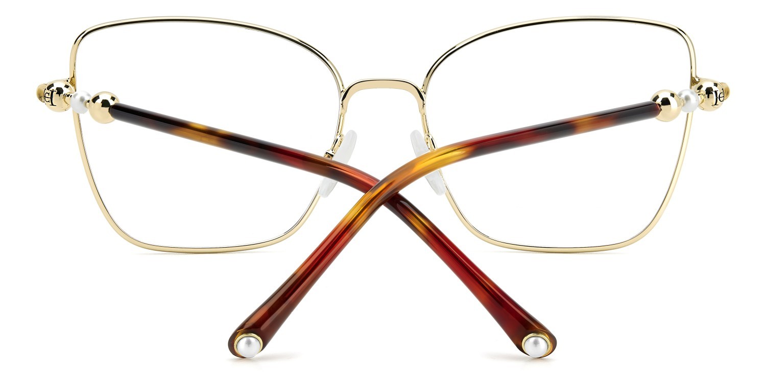 Occhiali da vista Carolina Herrera Her 0321 109634 AU2 colore red gold forma farfalla 