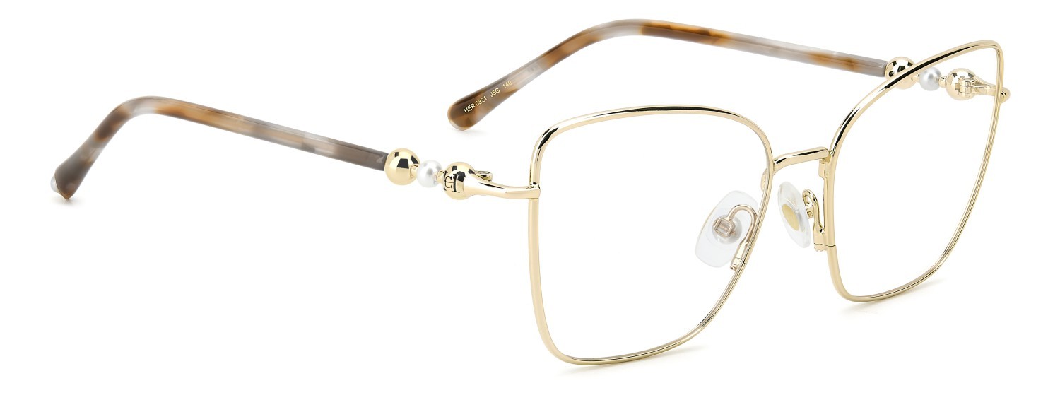 Occhiali da vista Carolina Herrera Her 0321 109634 J5G colore gold forma farfalla 