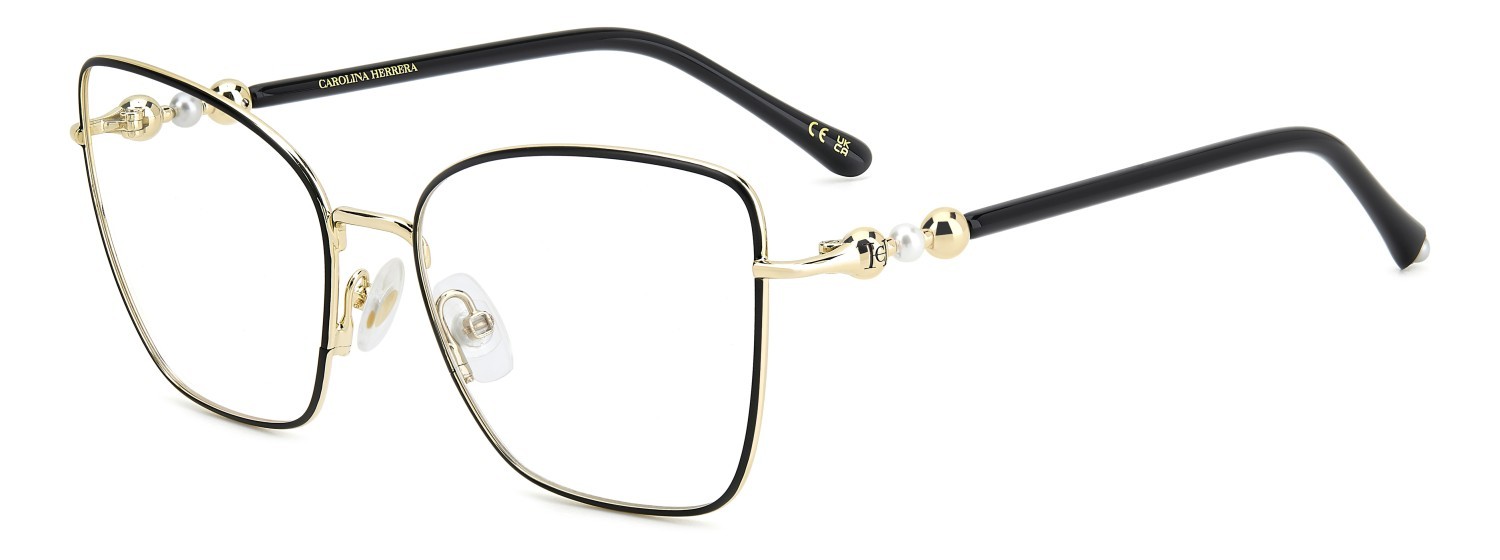 Occhiali da vista Carolina Herrera Her 0321 109634 RHL colore gold black_ forma farfalla 