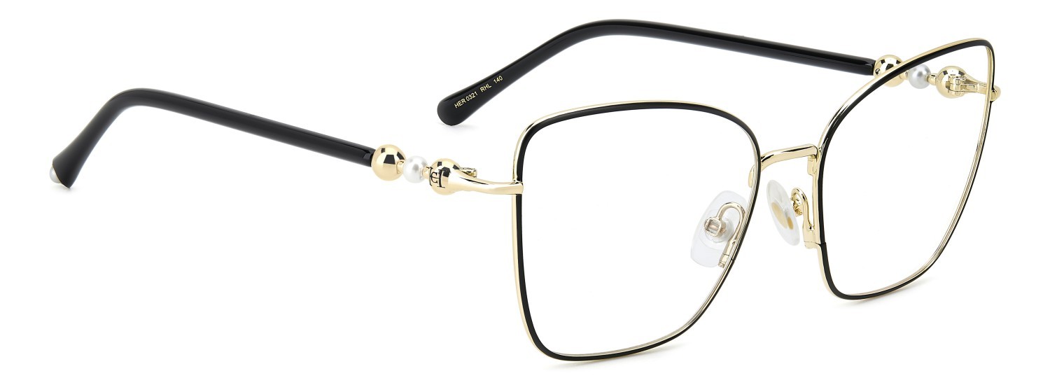 Occhiali da vista Carolina Herrera Her 0321 109634 RHL colore gold black_ forma farfalla 