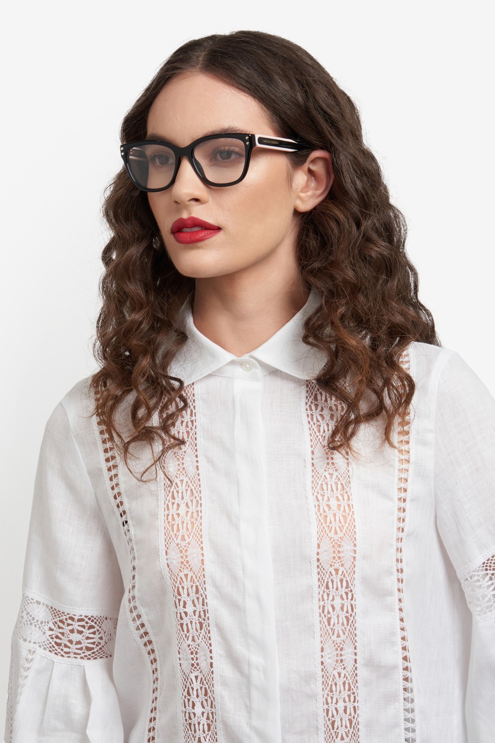 Occhiali da vista Carolina Herrera Her 0317/G 109645 3H2 colore black pink forma rettangolare 