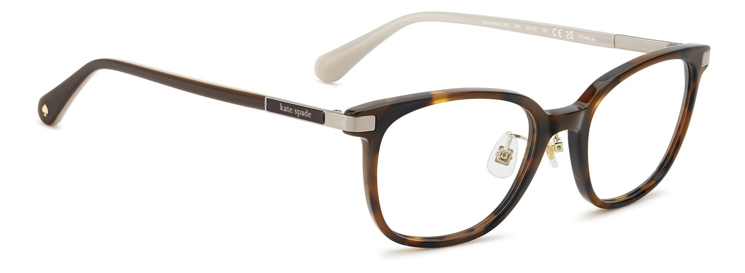 Eyeglasses Kate Spade Ks Myrna 2/FJ 109691 086 color havana shape square 