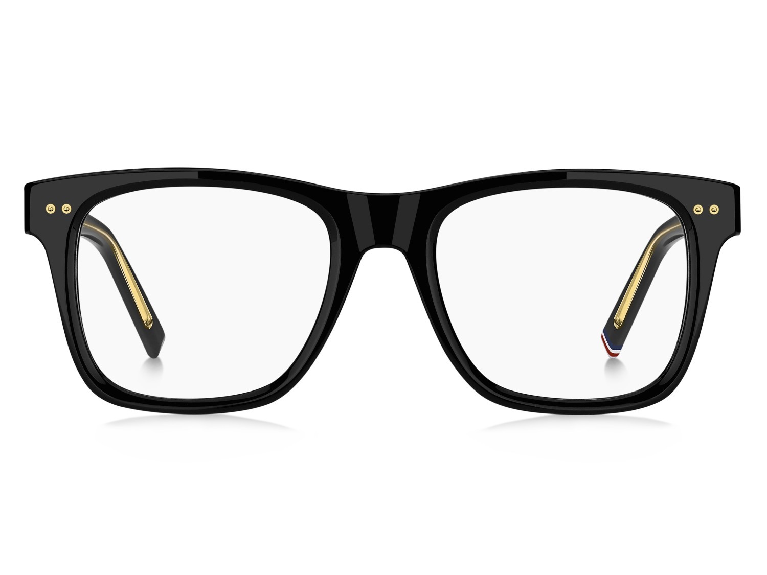 Occhiali da vista Tommy Hilfiger Th 85 109721 2M2 colore black gold forma quadrato 