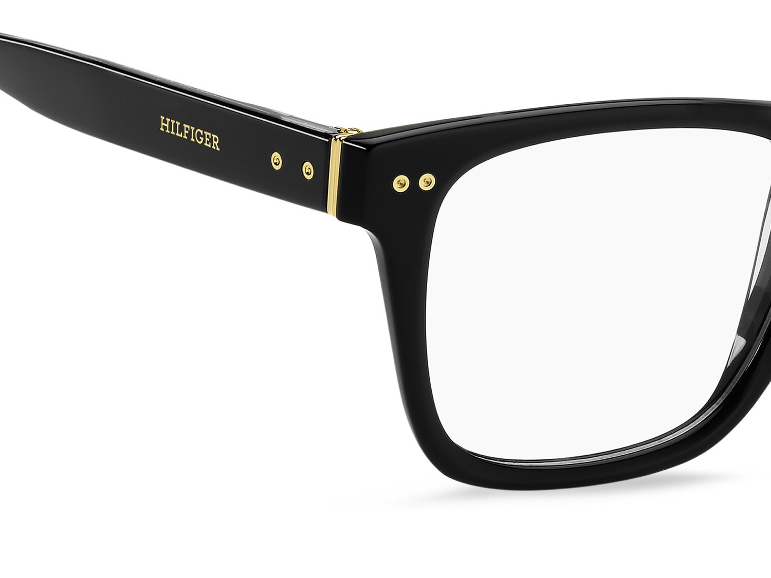 Occhiali da vista Tommy Hilfiger Th 85 109721 2M2 colore black gold forma quadrato 