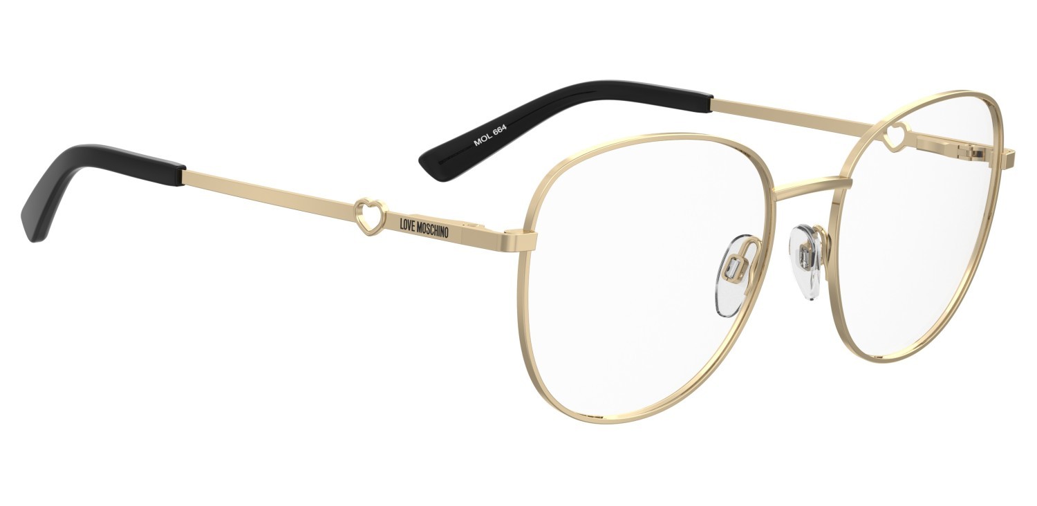 Occhiali da vista Moschino Love Mol664 109755 000 colore rose gold forma rotondo 