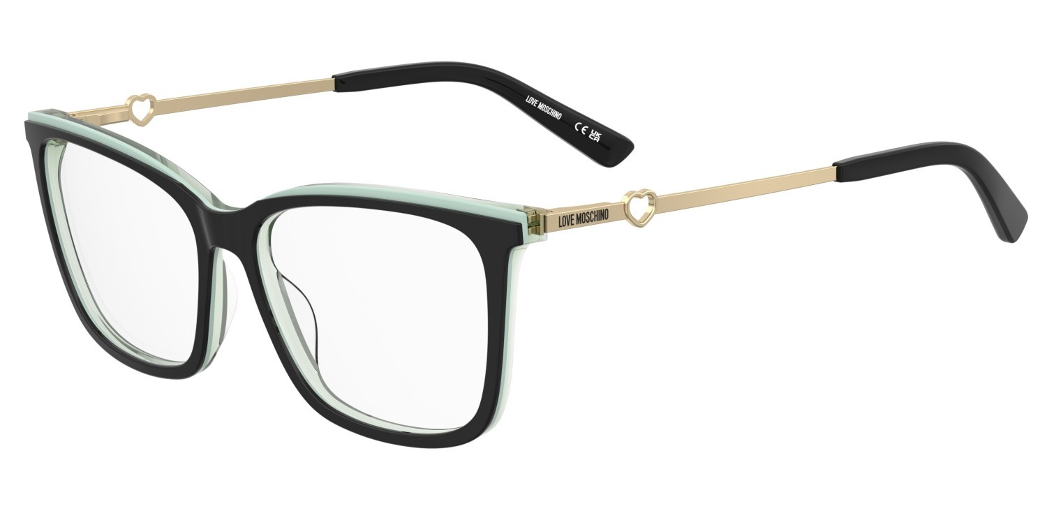 Eyeglasses Moschino Love Mol665 109756 SDK color black multicolor shape rectangle 