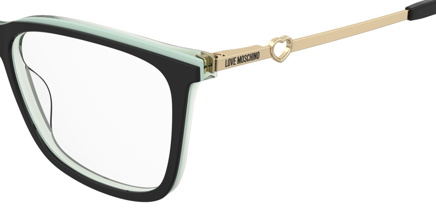 Eyeglasses Moschino Love Mol665 109756 SDK color black multicolor shape rectangle 