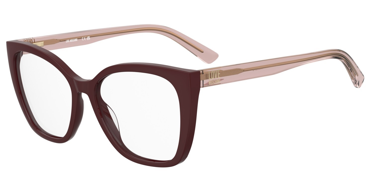 Occhiali da vista Moschino Love Mol670 109760 LHF colore burgundy 2 forma cat eye 