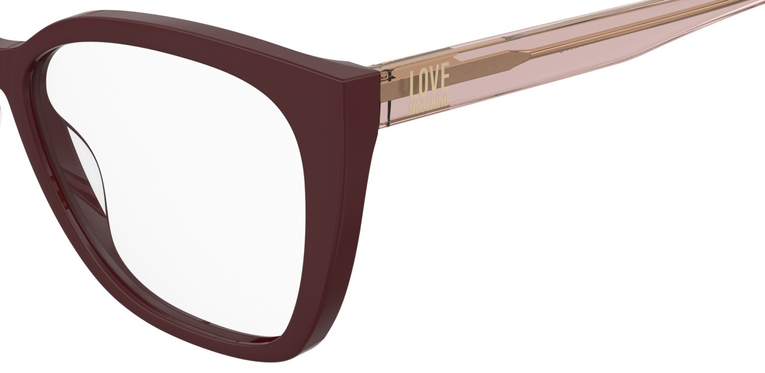 Occhiali da vista Moschino Love Mol670 109760 LHF colore burgundy 2 forma cat eye 