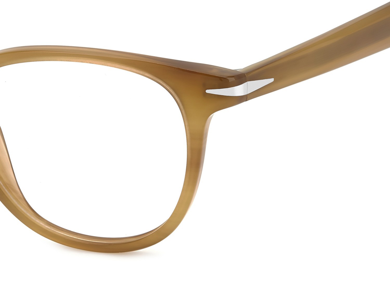 Occhiali da vista David Beckham Db 1206 109784 B4L colore yellow horn forma pantos 
