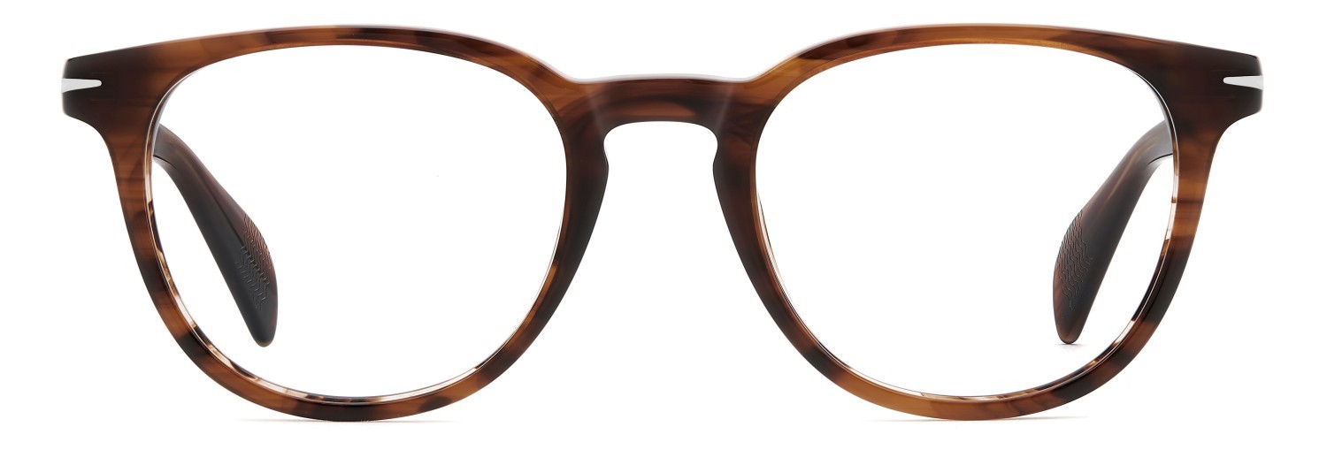 Eyeglasses David Beckham Db 1206 109784 EX4 color brown horn shape pantos 
