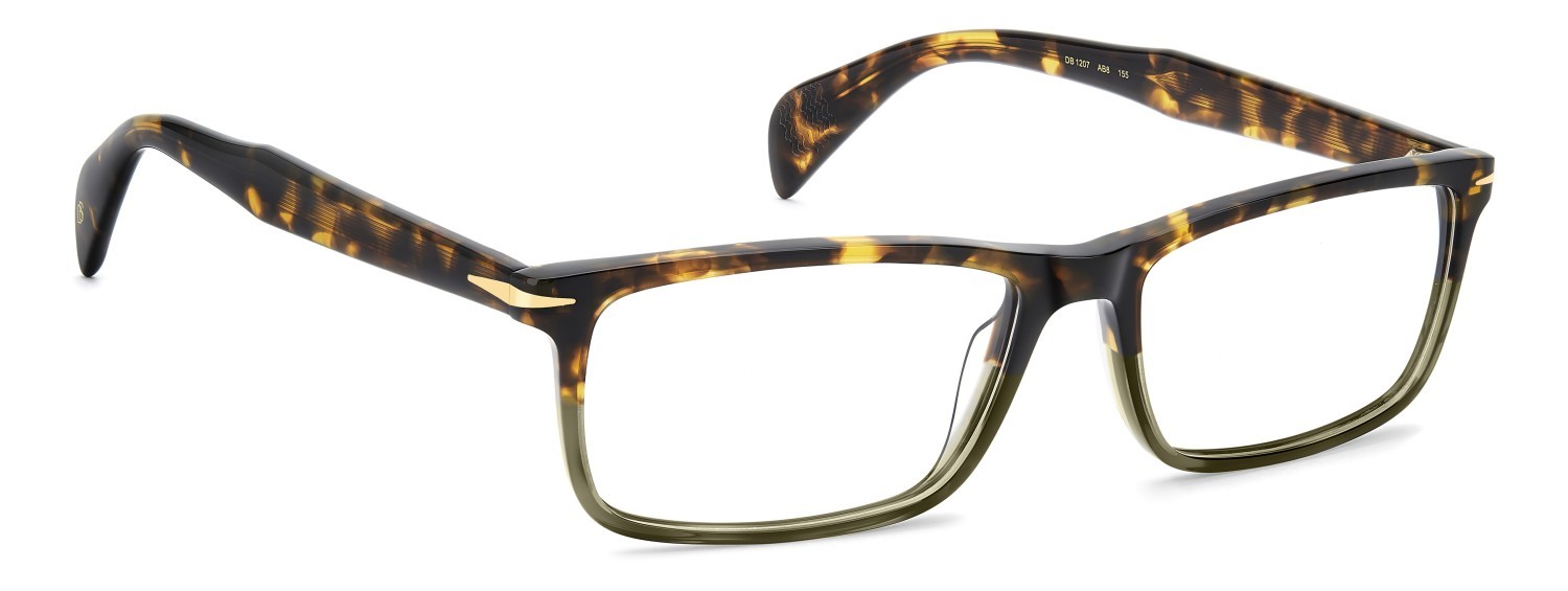 Eyeglasses David Beckham Db 1207 109785 AB8 color havana grey shape rectangle 