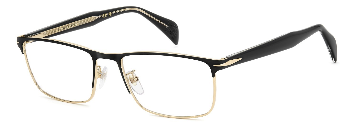 Eyeglasses David Beckham Db 1209 109787 I46 color matte black gold shape rectangle 