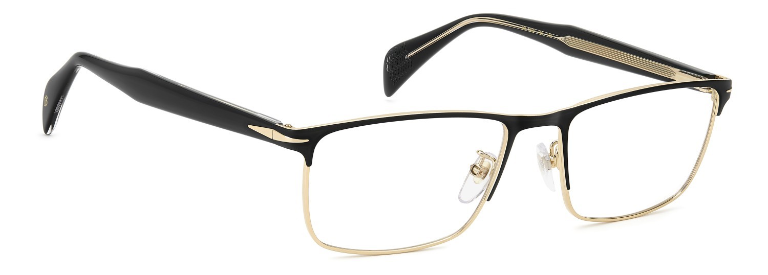 Eyeglasses David Beckham Db 1209 109787 I46 color matte black gold shape rectangle 
