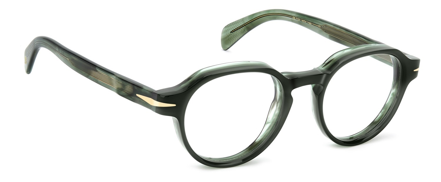 Occhiali da vista David Beckham Db 7153 109793 HTV colore green horn green forma pantos 