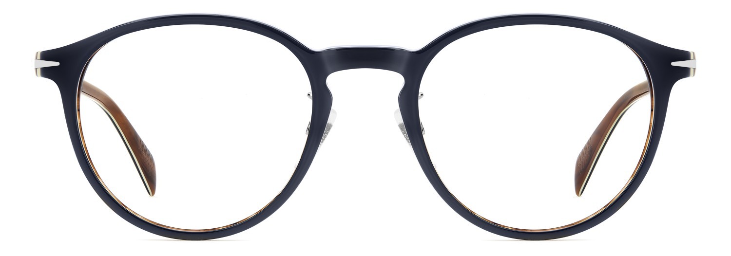 Eyeglasses David Beckham Db 1205/G 109794 S9W color blue brown shape pantos 
