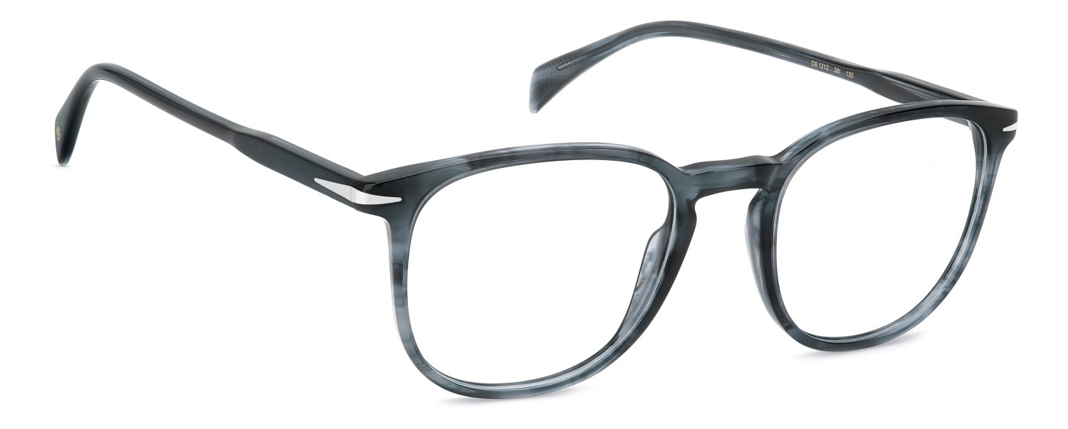 Occhiali da vista David Beckham Db 1212 109796 38I colore blue horn forma quadrato 